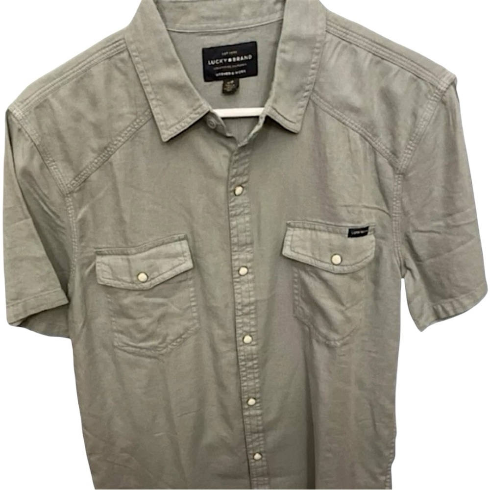 Men’s Lucky Brand button-down shirt Mens Lucky short-sleeve button shirt SM NWT
